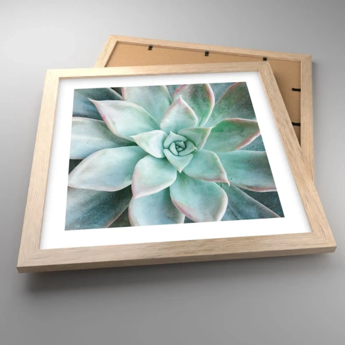 Poster in light oak frame - Heart of a Desert - 30x30 cm