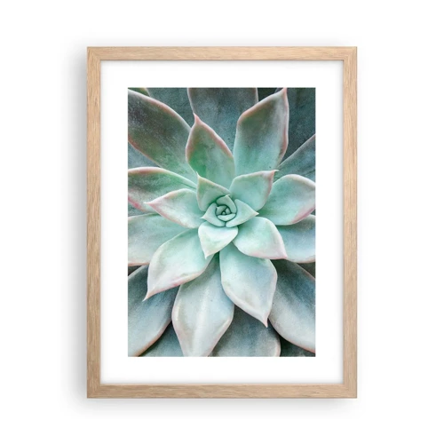 Poster in light oak frame - Heart of a Desert - 30x40 cm