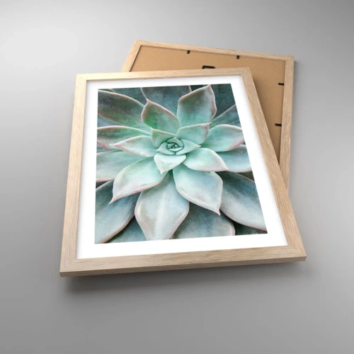 Poster in light oak frame - Heart of a Desert - 30x40 cm