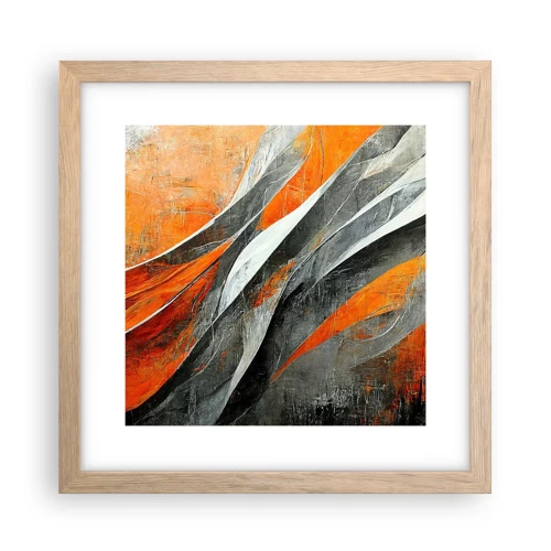 Poster in light oak frame - Heat and Coolness - 30x30 cm