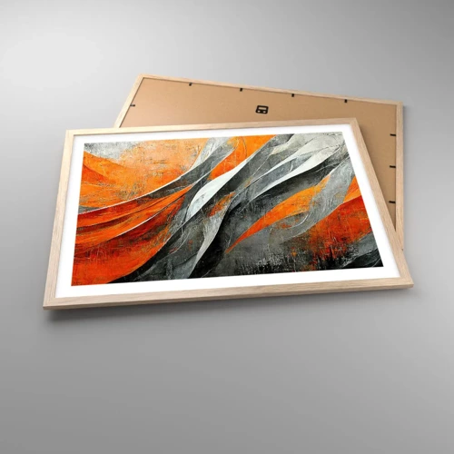 Poster in light oak frame - Heat and Coolness - 70x50 cm