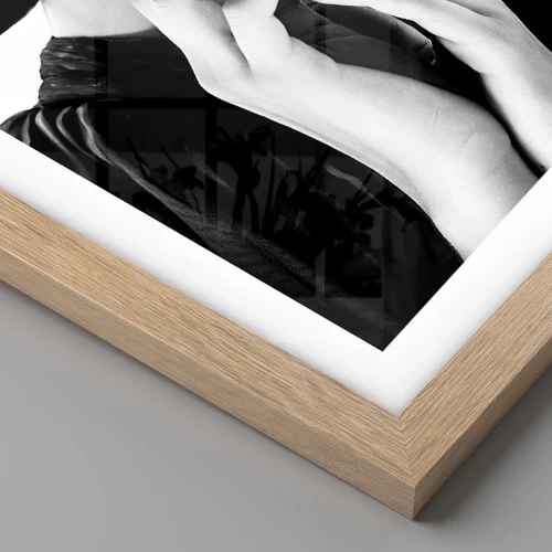 Poster in light oak frame - Hidden Beauty - 100x70 cm