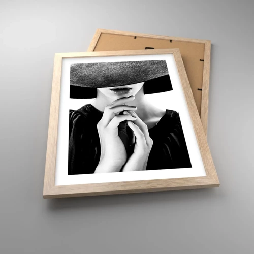 Poster in light oak frame - Hidden Beauty - 30x40 cm