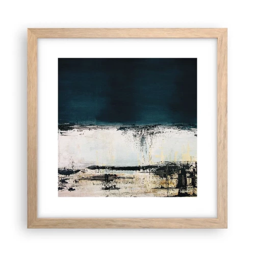 Poster in light oak frame - Horizontal Compostion - 30x30 cm