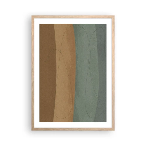 Poster in light oak frame - Horizontal Compostion - 50x70 cm