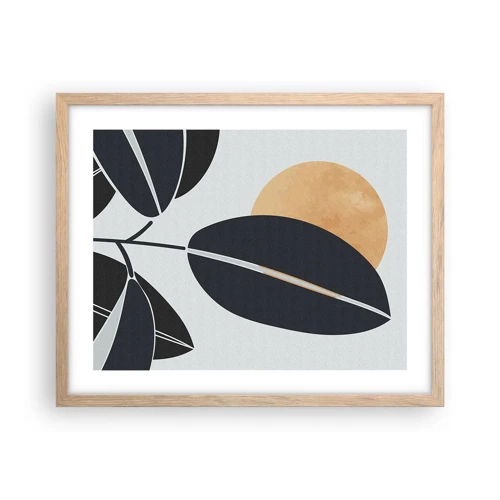 Poster in light oak frame - Hot Summer's Day - 50x40 cm