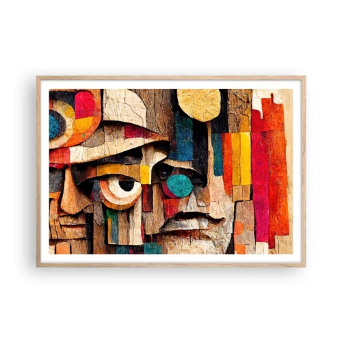 Poster in light oak frame - I Can See You - 100x70 cm