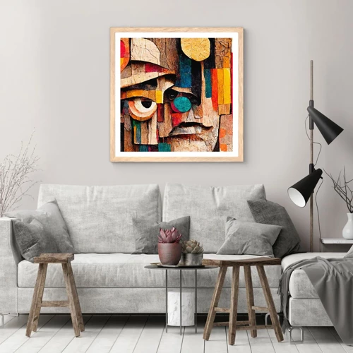 Poster in light oak frame - I Can See You - 30x30 cm