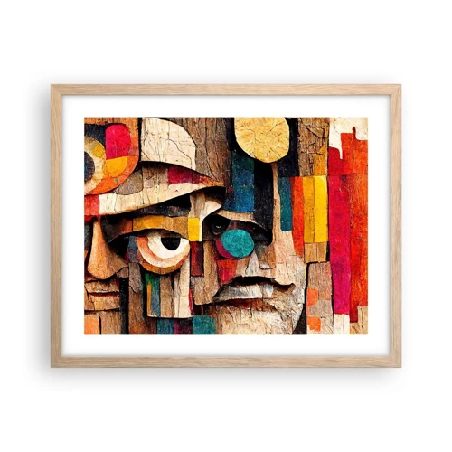 Poster in light oak frame - I Can See You - 50x40 cm