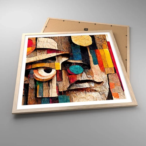 Poster in light oak frame - I Can See You - 60x60 cm