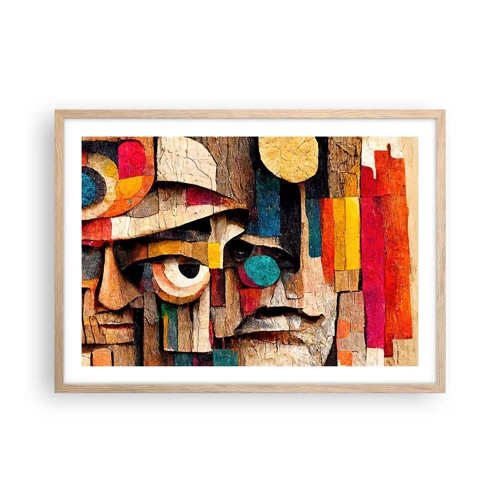 Poster in light oak frame - I Can See You - 70x50 cm