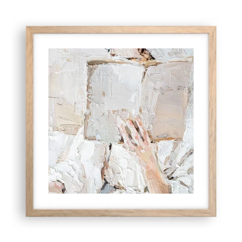 Poster in light oak frame - In Another World - 40x40 cm