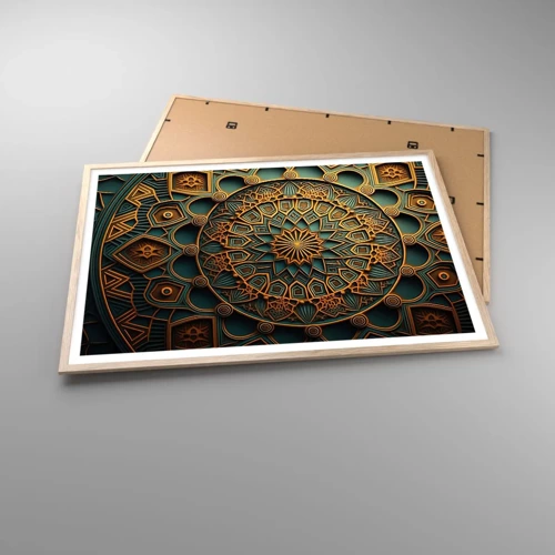 Poster in light oak frame - In Arabic Style - 100x70 cm