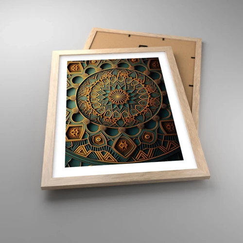 Poster in light oak frame - In Arabic Style - 30x40 cm