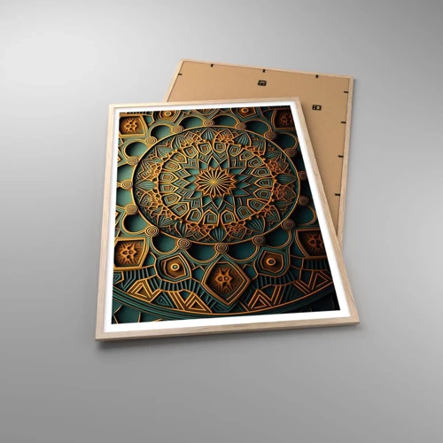 Poster in light oak frame - In Arabic Style - 70x100 cm