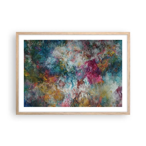 Poster in light oak frame - In Full Bloom - 70x50 cm