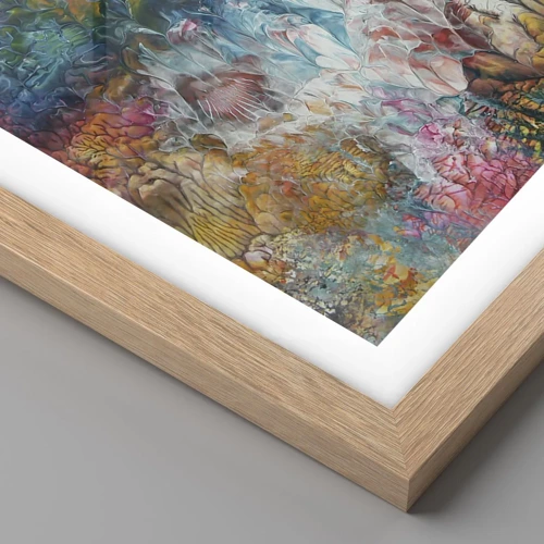 Poster in light oak frame - In Full Bloom - 70x50 cm