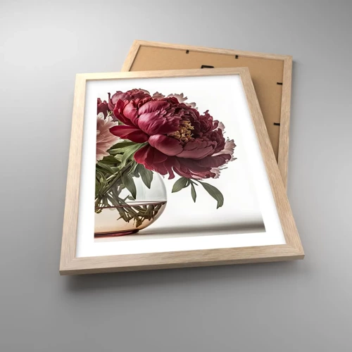 Poster in light oak frame - In Full Bloom of Beauty - 30x40 cm