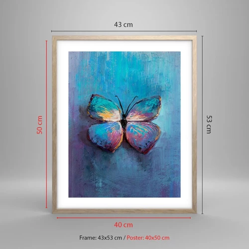 Poster in light oak frame - In Full Splendour - 40x50 cm