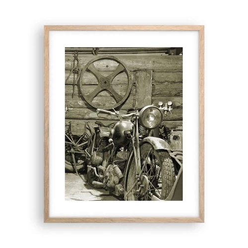 Poster in light oak frame - In Grandad's Shed - 40x50 cm