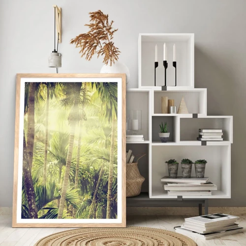 Poster in light oak frame - In Green Heat - 30x40 cm