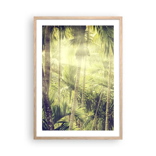 Poster in light oak frame - In Green Heat - 50x70 cm