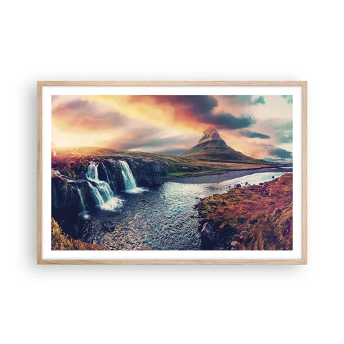 Poster in light oak frame - In Majesty of Nature - 91x61 cm
