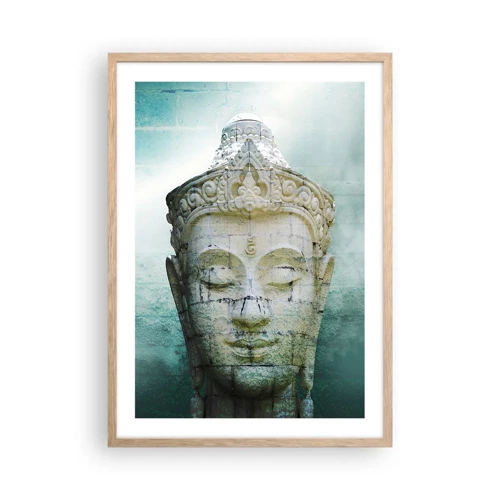 Poster in light oak frame - In Search of Light - 50x70 cm