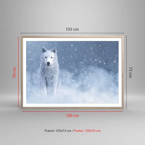 Poster in light oak frame - In Winter Spirit - 100x70 cm