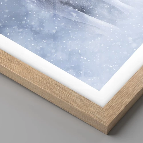 Poster in light oak frame - In Winter Spirit - 100x70 cm