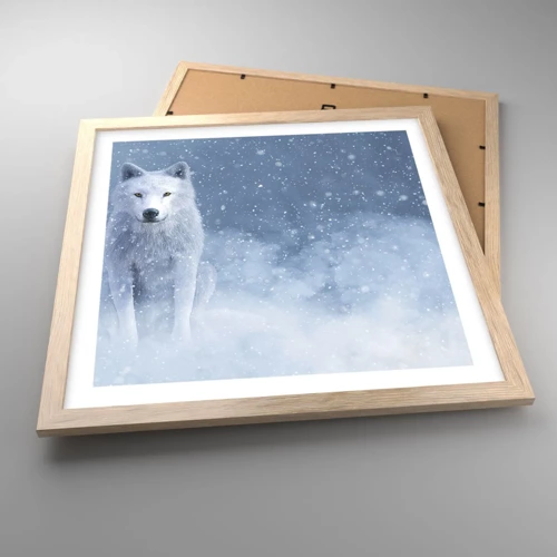 Poster in light oak frame - In Winter Spirit - 40x40 cm