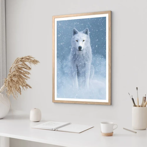 Poster in light oak frame - In Winter Spirit - 40x50 cm