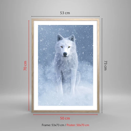 Poster in light oak frame - In Winter Spirit - 50x70 cm