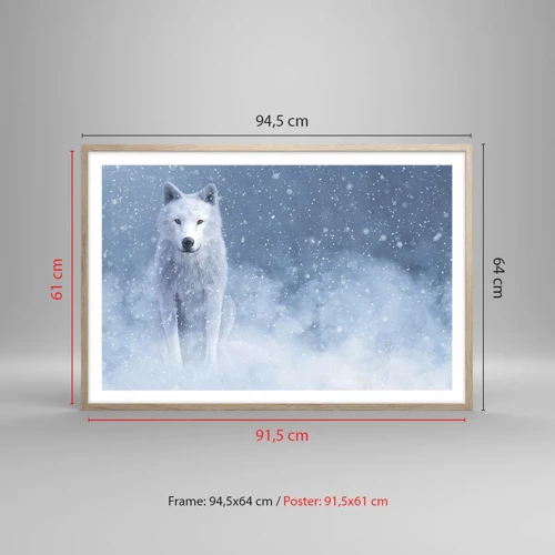 Poster in light oak frame - In Winter Spirit - 91x61 cm