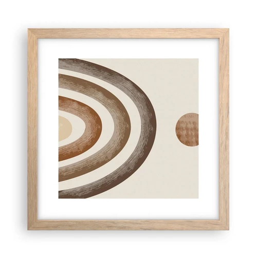 Poster in light oak frame - In a Distant Galaxy - 30x30 cm