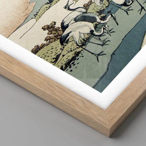 Poster in light oak frame - In a Japanese Spirit - 40x30 cm