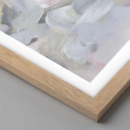 Poster in light oak frame - In a Pastel World - 91x61 cm