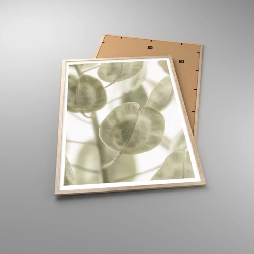 Poster in light oak frame - In the Beginning There Were Leaves… - 70x100 cm