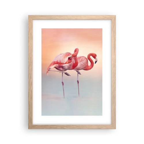 Poster in light oak frame - In the Colour Of Sunset - 30x40 cm