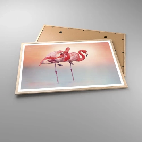 Poster in light oak frame - In the Colour Of Sunset - 91x61 cm