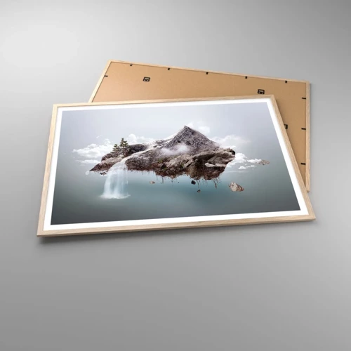 Poster in light oak frame - In the Eye of a Surrealist - 100x70 cm