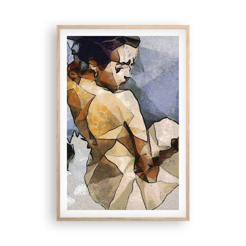 Poster in light oak frame - In the Spirit of Cubism - 61x91 cm