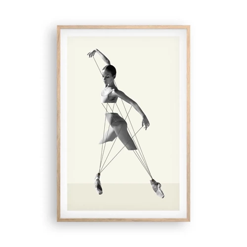 Poster in light oak frame - In the Theatre of the World - 61x91 cm