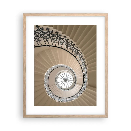 Poster in light oak frame - Inside the Shell - 40x50 cm