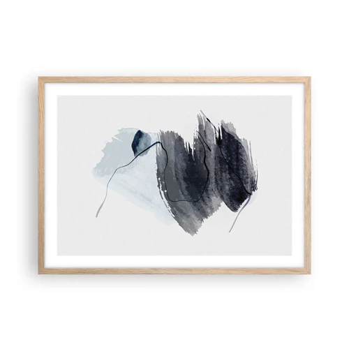 Poster in light oak frame - Intensity and Movement - 70x50 cm