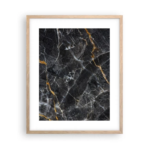 Poster in light oak frame - Interior Life of a Stone - 40x50 cm