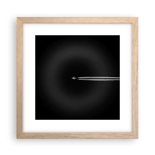 Poster in light oak frame - Into Another Dimension - 30x30 cm