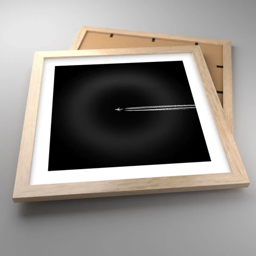 Poster in light oak frame - Into Another Dimension - 30x30 cm