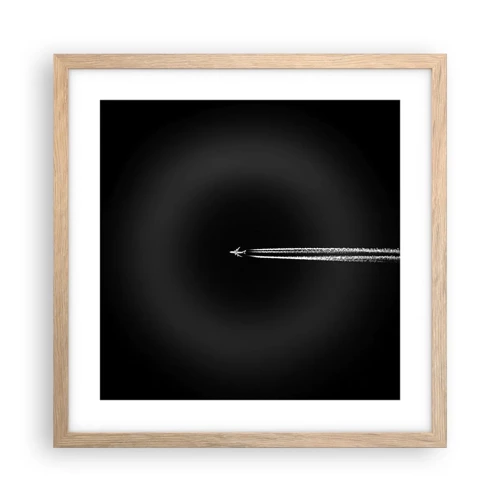 Poster in light oak frame - Into Another Dimension - 40x40 cm