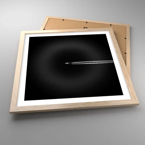 Poster in light oak frame - Into Another Dimension - 40x40 cm